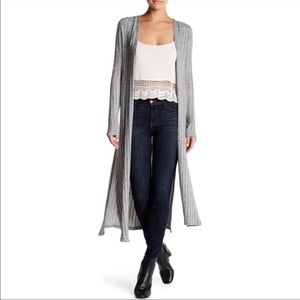 NWT Emory Park Roux Side Slit Duster Cardigan Small